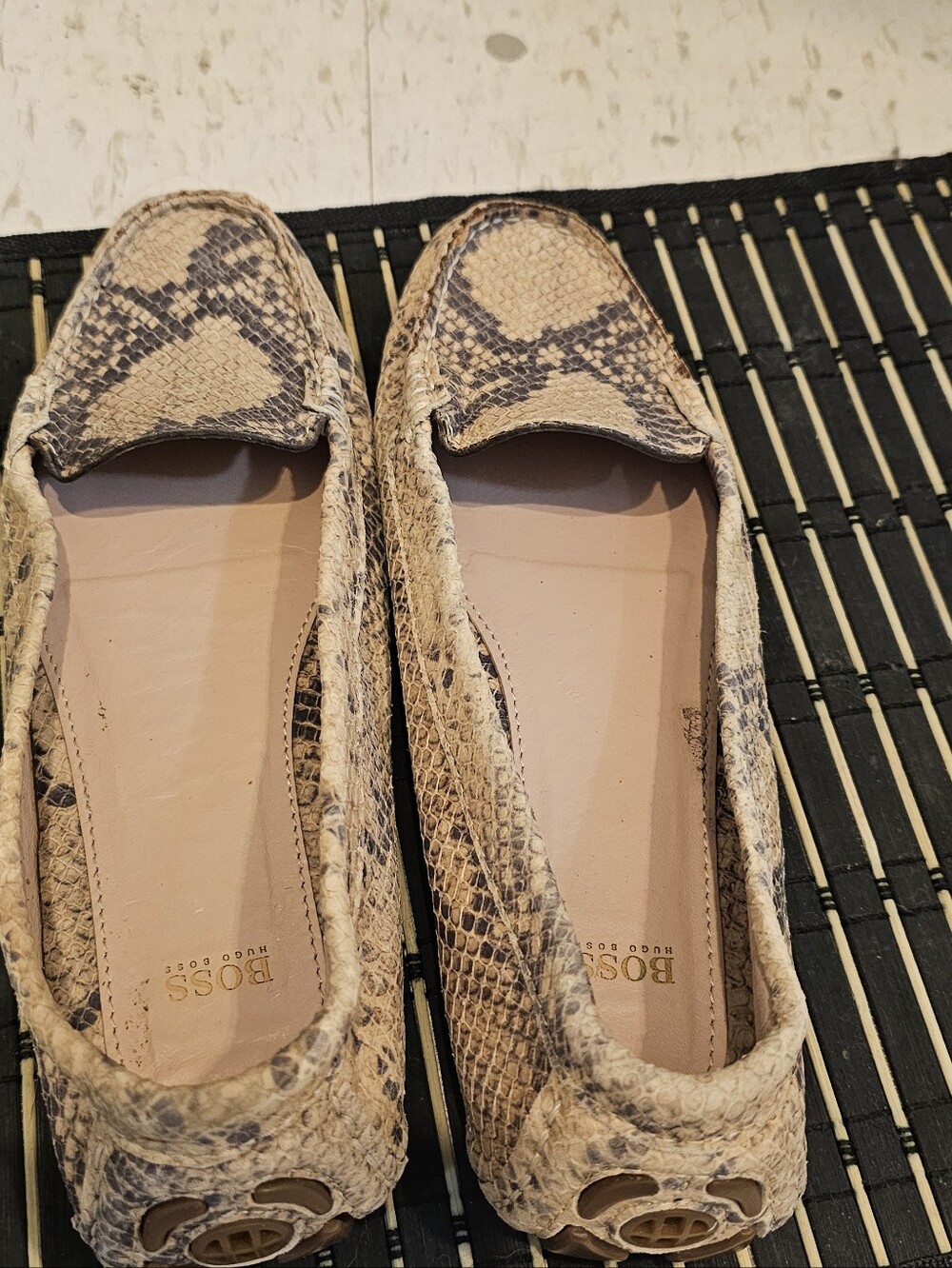 Hugo Boss Snakeskin Loafers